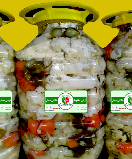 ترشی مخلوط شمالی تولید خانگی زنان گیلانی